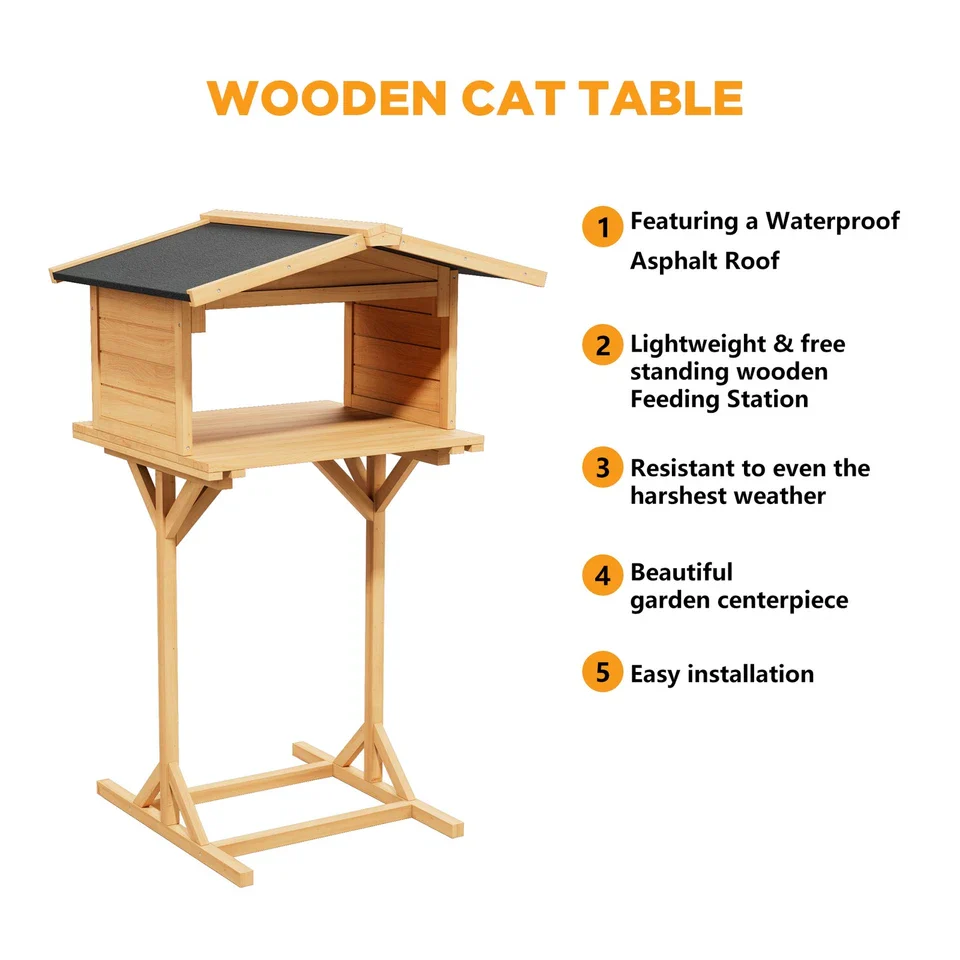 Outdoor Feral Cat Feeding Station & Shelter - Weatherproof Safe Haven for Cats - Image 6